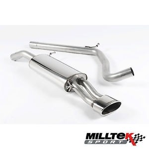 Milltek SEAT Ibiza 6L cat-back systeem non-resonated(luider) met