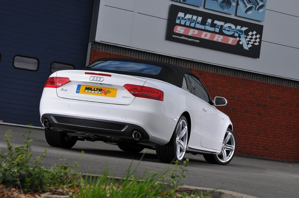 Milltek Audi A5 8T Coupe S line 2.0 cat-back dual systeem resona