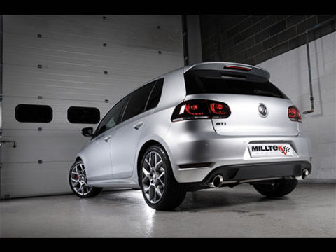 Milltek VW Golf VI GTI 2.0 TSI non-resonated(luider) dual cat-ba