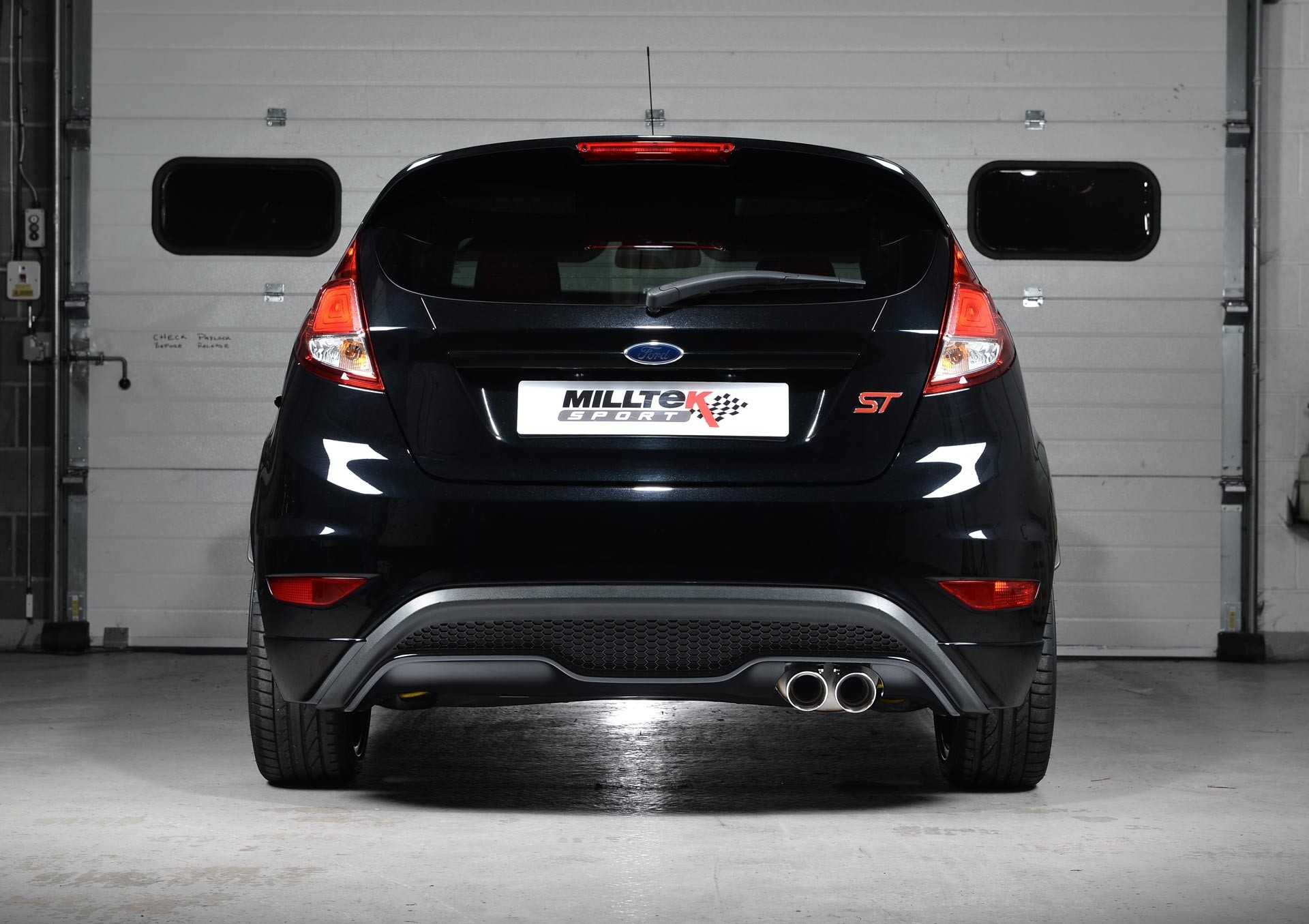 Ford Fiesta ST Cat-back Non-resonated Race Milltek Twin 80mm GT8