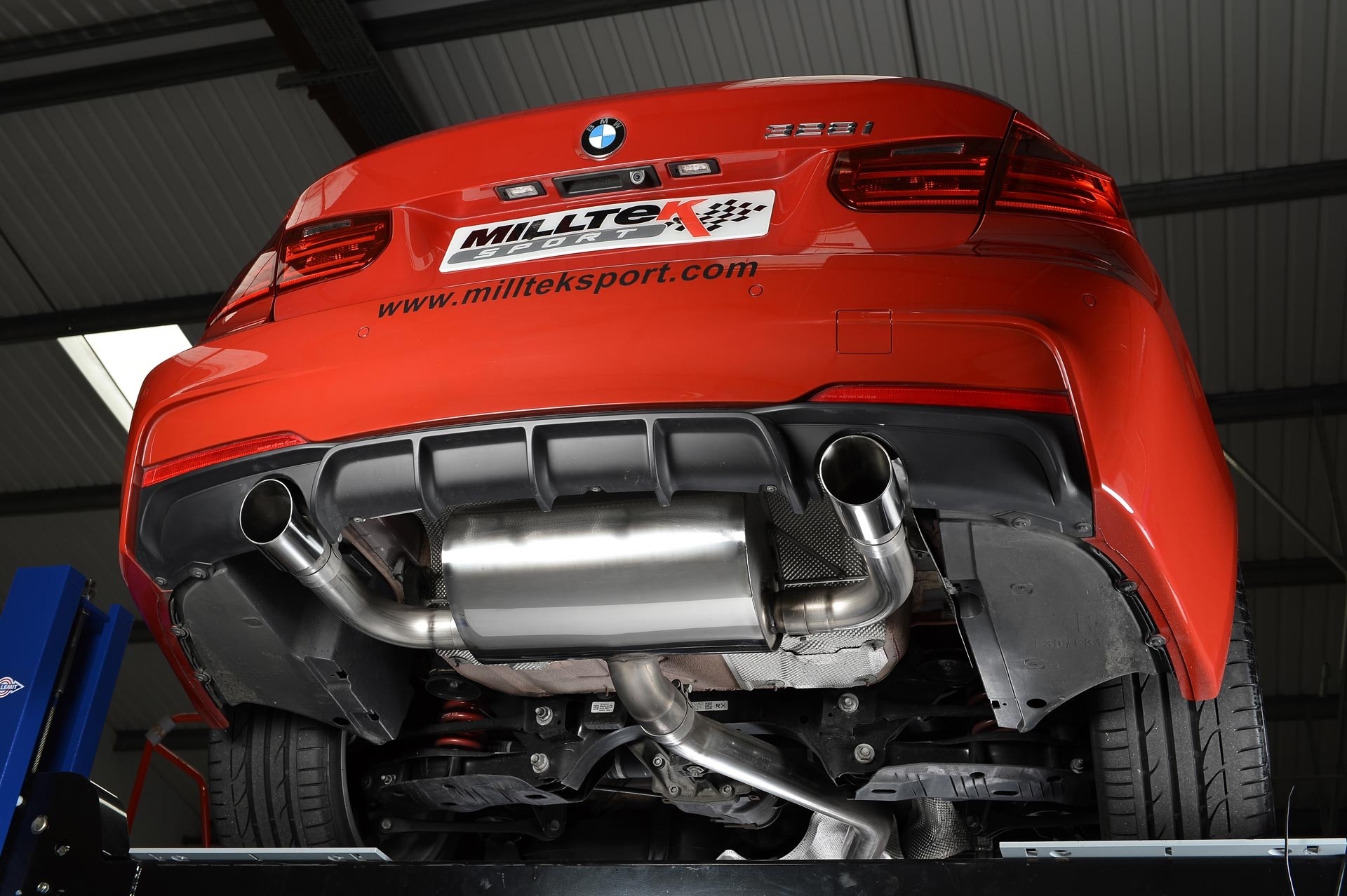 Milltek BMW 3 Series F30 resonated(stiller) dual cat-back systee