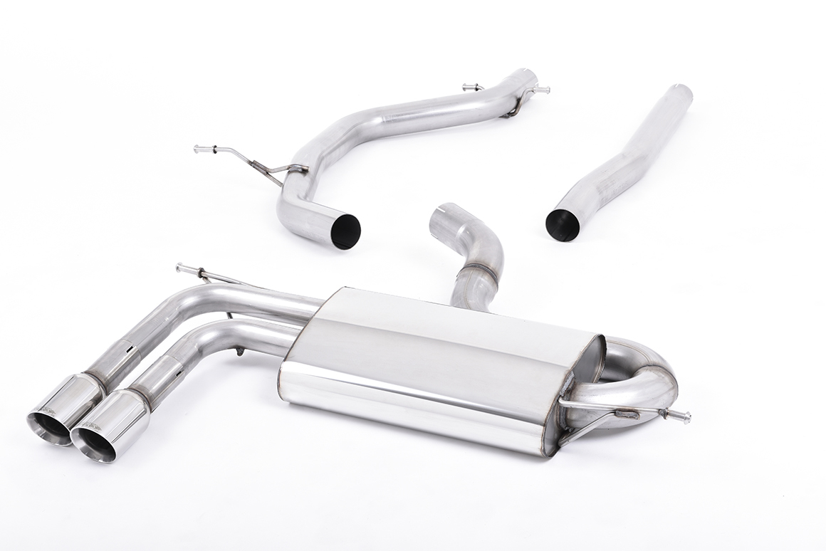 Milltek Audi A3 2.0 TDI 170pk cat-back systeem non-resonated(lui