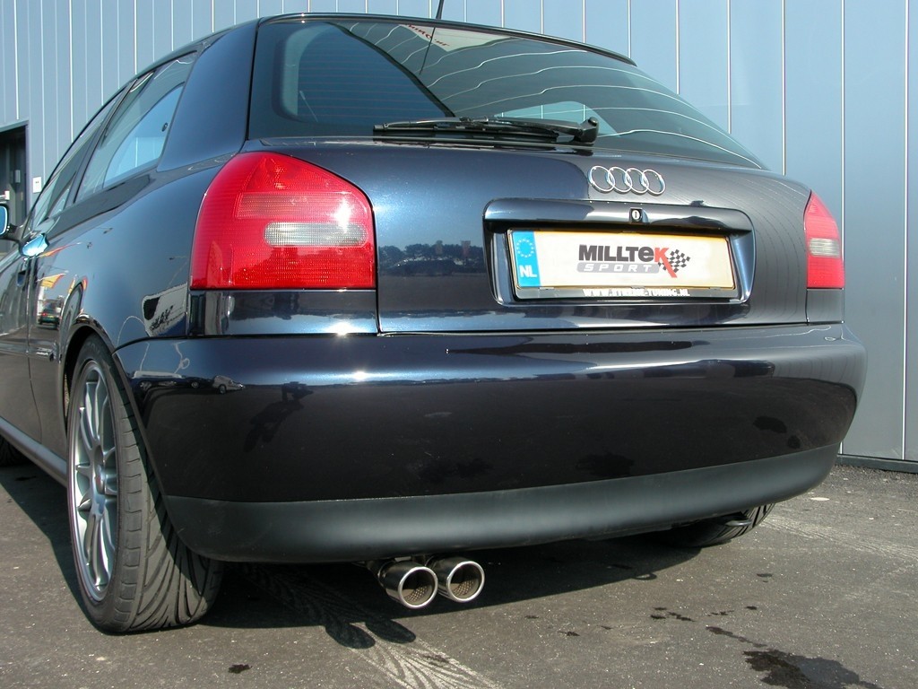 Milltek Audi A3 1.8T 2WD 3- en cat-back systeem resonated(stille