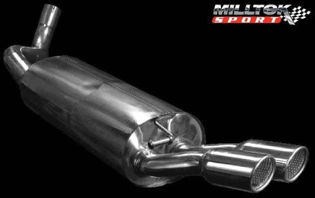 Milltek VW Bora 1.8T 2WD non-resonated(luider) cat-back systeem