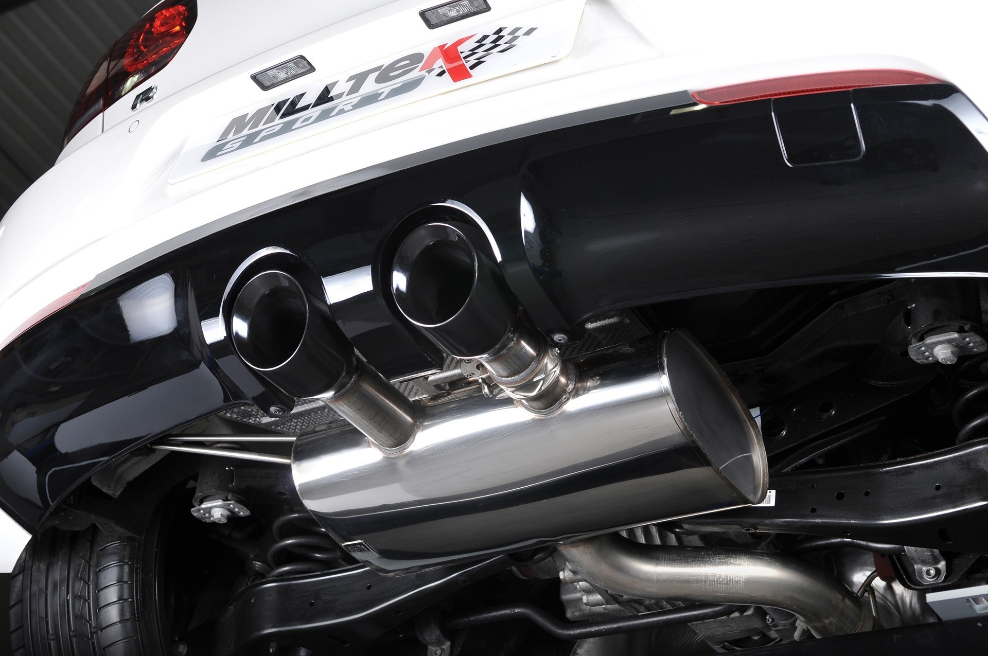 Milltek VW Golf VI R 2.0 TSI non-resonated(luider) dual cat-back