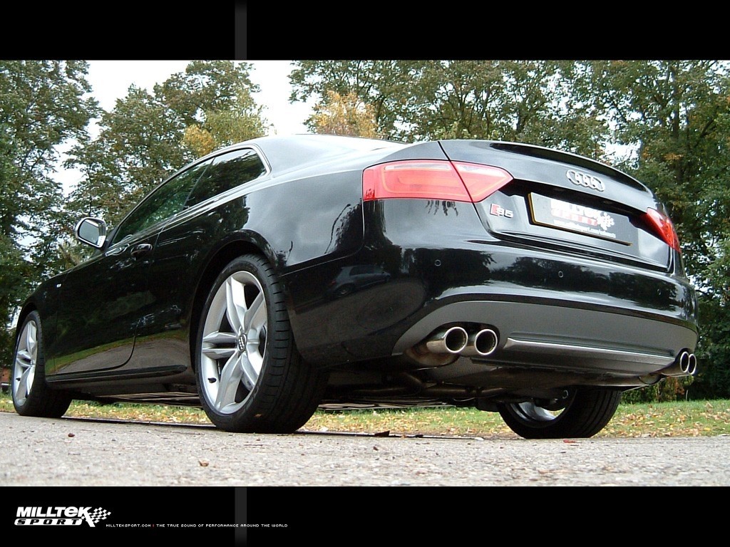 Milltek Audi S5 8T Coupe 4.2 V8 quattro, resonated(stiller) quad