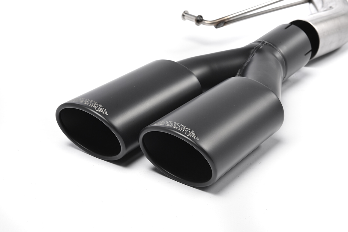Milltek VW T6.1 SWB 199PS 2.0TDI Particulate Filter-back Non-Resonated Black Tips