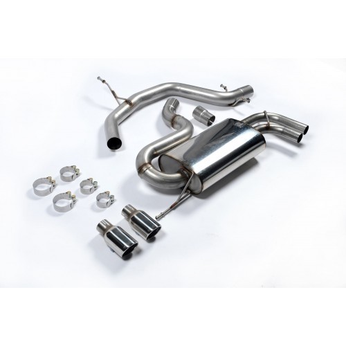 Milltek VW Golf V 2.0 TFSI GTI cat-back systeem resonated(stille