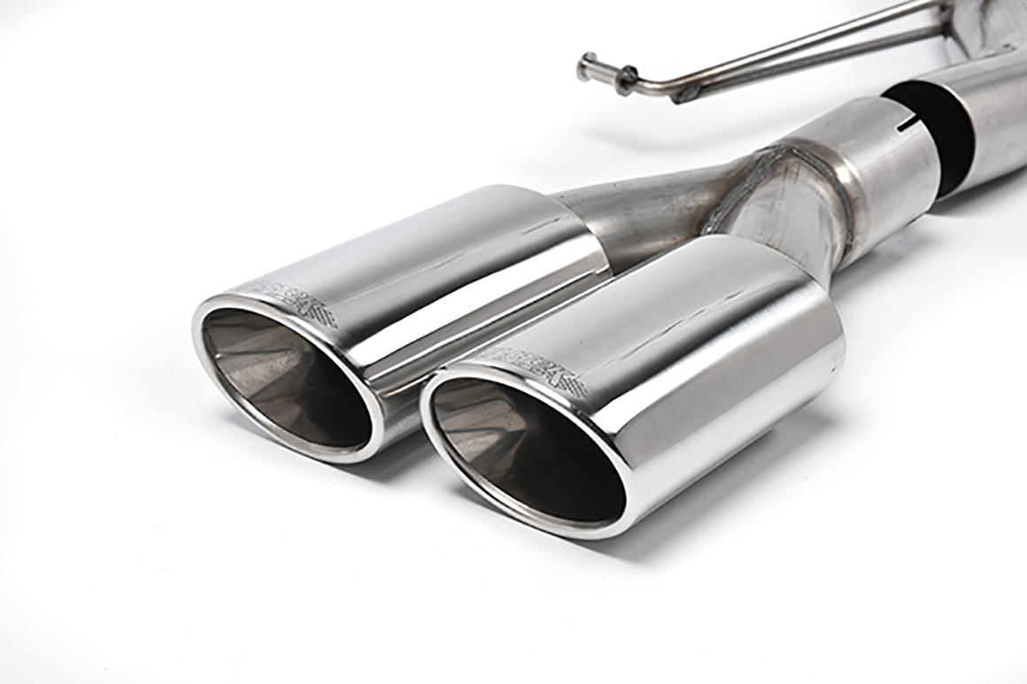 Milltek VW T6 SWB 150PS & 204PS 2.0-litre TSI Cat-back Non-Resonated Chroom Tips