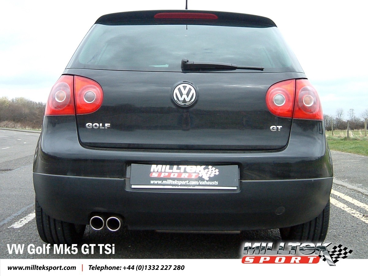 Milltek VW Golf V GT 1.4 TSI non-resonated(luider) cat-back syst