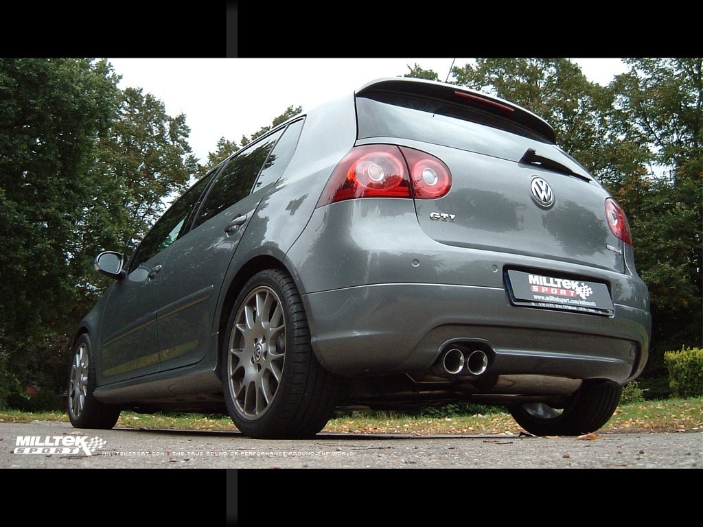 Milltek VW Golf V 2.0 TFSI 230pk resonated(stiller) cat-back sys